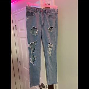 h&m mom jeans, size 6